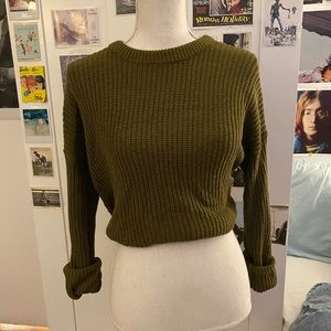 Green UO sweater
